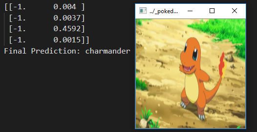 Pokedex Camera - Charmander on Black Results